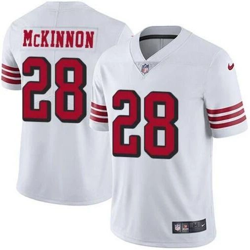 Men San Francisco 49ers #28 Jerick McKinnon Nike White Color Rush Limited Player NFL Jersey->san francisco 49ers->NFL Jersey